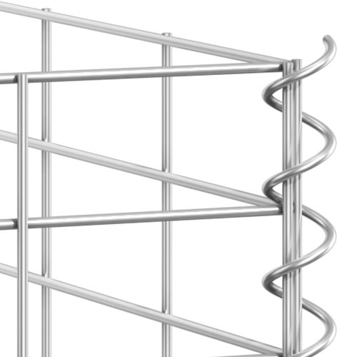 vidaXL Gabion Raised Beds 3 pcs 11.8"x11.8"x39.4" Iron