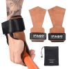 Weight Lifting Grips with Wrist Straps - Weightlifting Hooks, Non-slip Cowhide Padded Workout Gloves for Men and Women Deadlift, Pull Up, Rows, Home G
