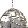 HANGING BASKET- GREY- NO STAND BASKET ONLY