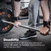 Weight Lifting Grips with Wrist Straps - Weightlifting Hooks, Non-slip Cowhide Padded Workout Gloves for Men and Women Deadlift, Pull Up, Rows, Home G
