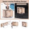 Folding Beach Lounge Chair with Pillow for Outdoor