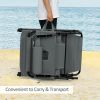 Folding Beach Lounge Chair with Pillow for Outdoor